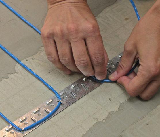 Floor Warming Wire in Mortar Bed