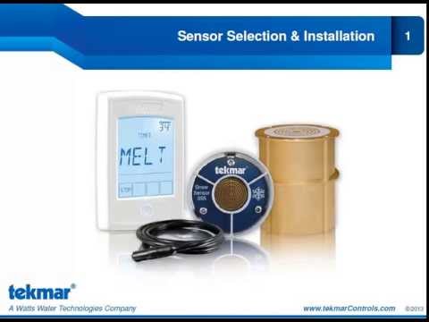 Tekmar Snow Melt Sensor Selection & Installation