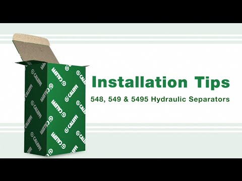 Caleffi Hydraulic Separator - Installation Tips